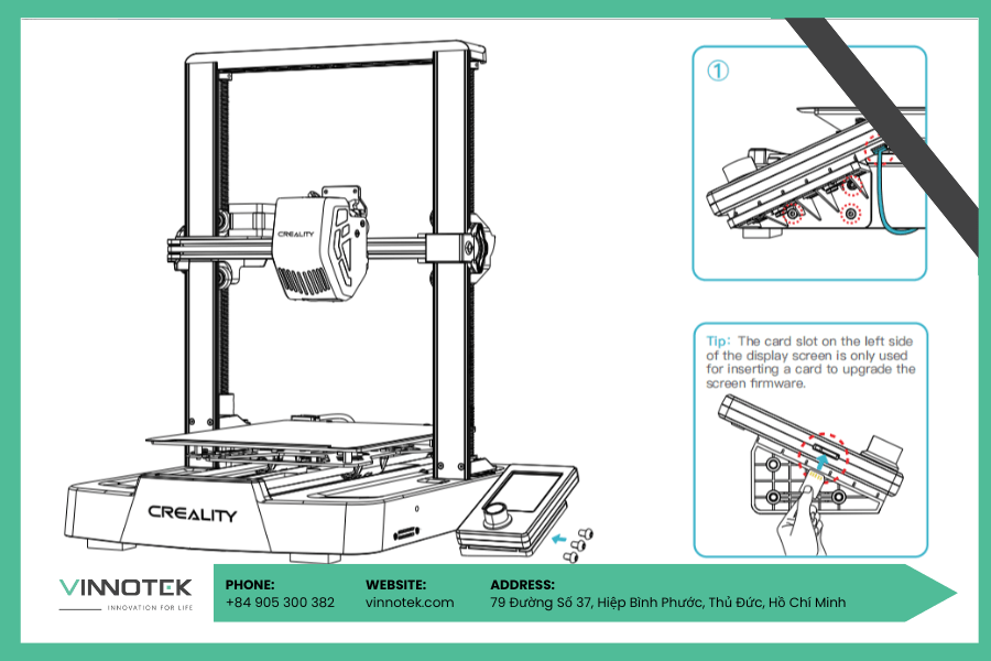 Hướng dẫn sử dụng máy in 3D lắp ráp màn hình hiển thị Hướng dẫn sử dụng máy in 3D lắp ráp màn hình hiển thị