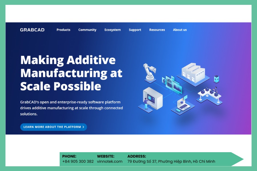 GrabCAD là thư viện mô hình CAD trực tuyến lớn, cung cấp hàng triệu thiết kế kỹ thuật