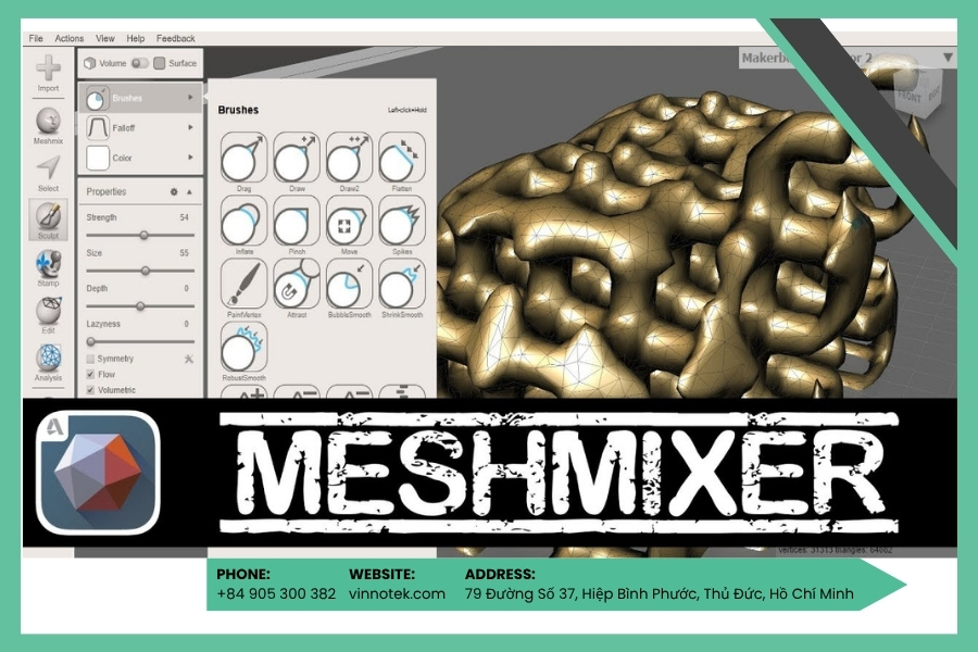Phần mềm thiết kế 3D Meshmixer Phần mềm thiết kế 3D Meshmixer