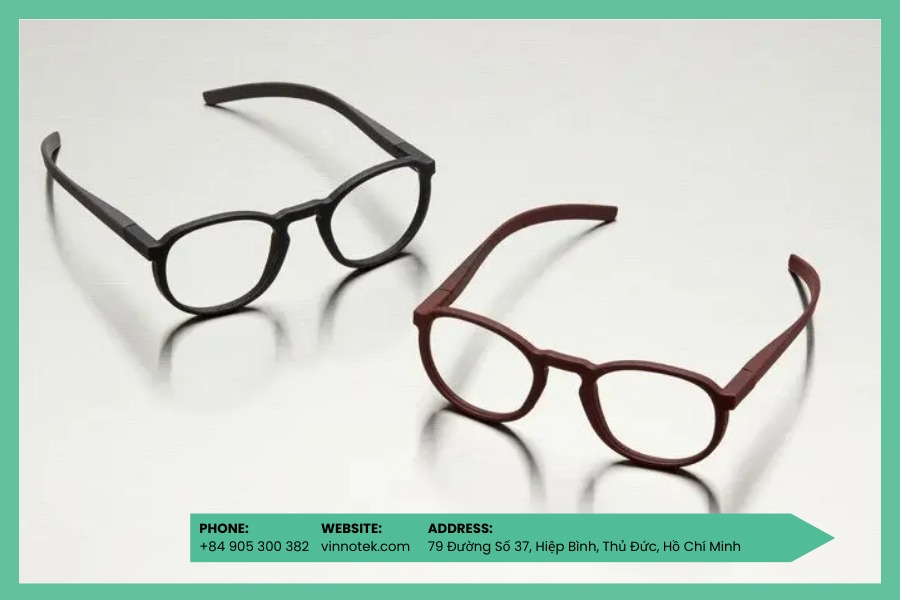 Bổ sung các họa tiết nổi hoặc lõm trên gọng và càng kính 