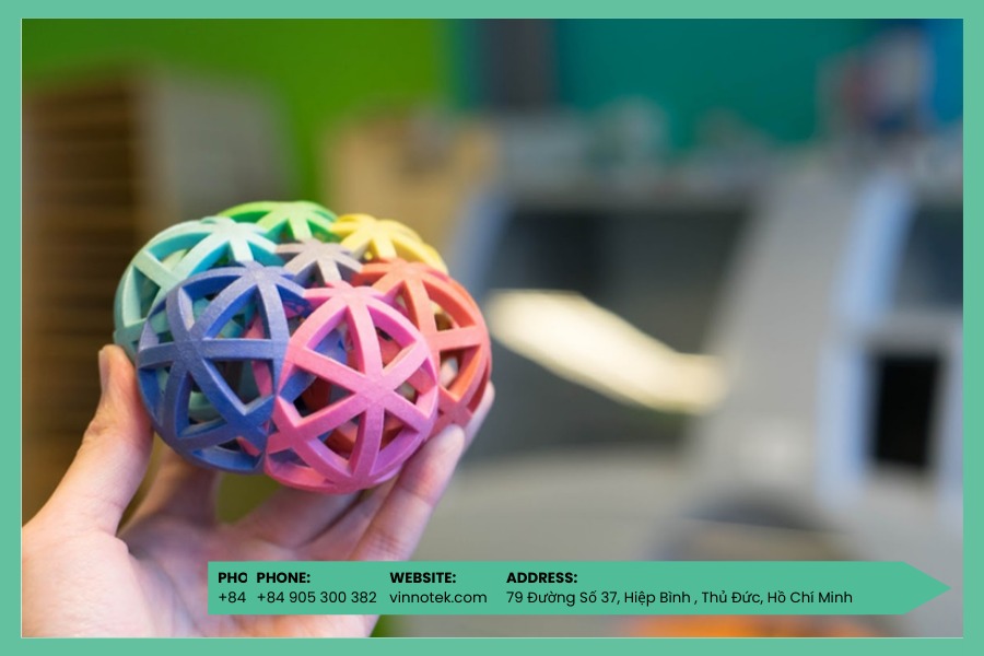 In 3D phun kết dính đa màu cho chi tiết sống động với chi phí thấp
