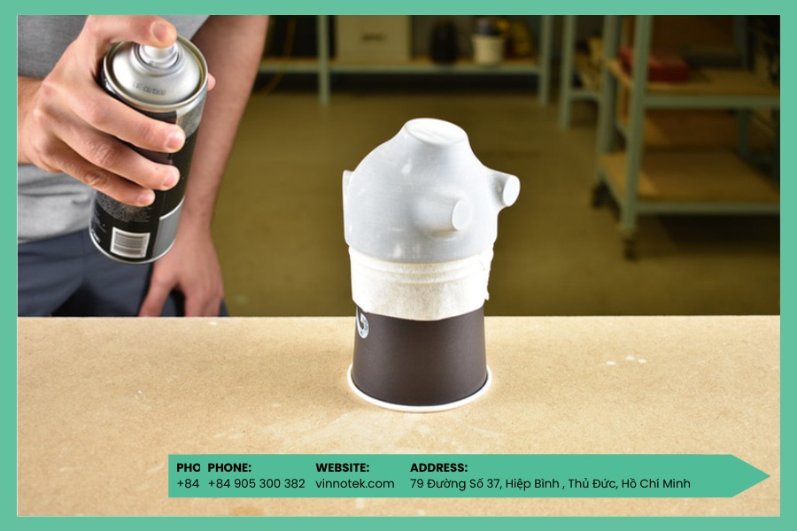 Sơn phủ giúp cải thiện tính thẩm mỹ của bản in 3D