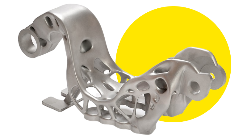 Bracket cánh tà Krueger in 3D kim loại ASCO Nikon SLM 280