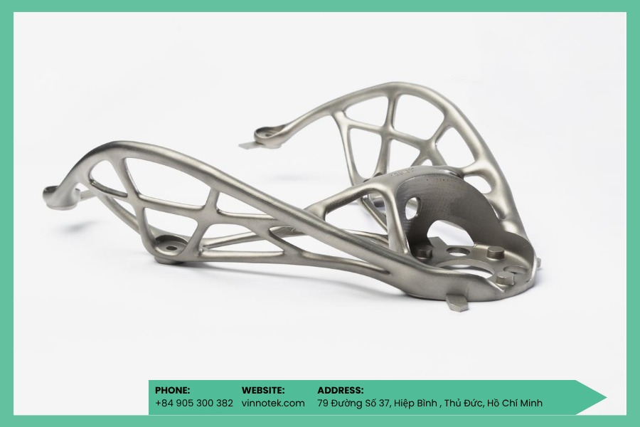 In 3D titanium giúp giảm trọng lượng nhưng vẫn đảm bảo độ cứng