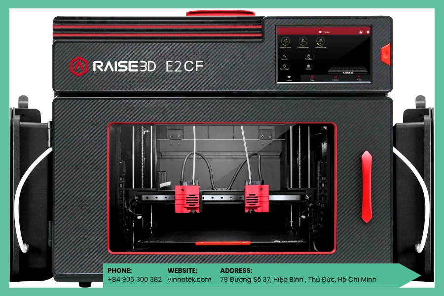 Raise3D E2CF tối ưu in composite cho UAV R&D