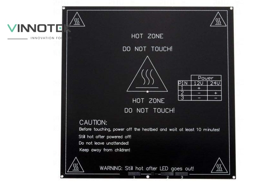 Bàn nhiệt máy in 3D nền tảng cho bản in chất lượng