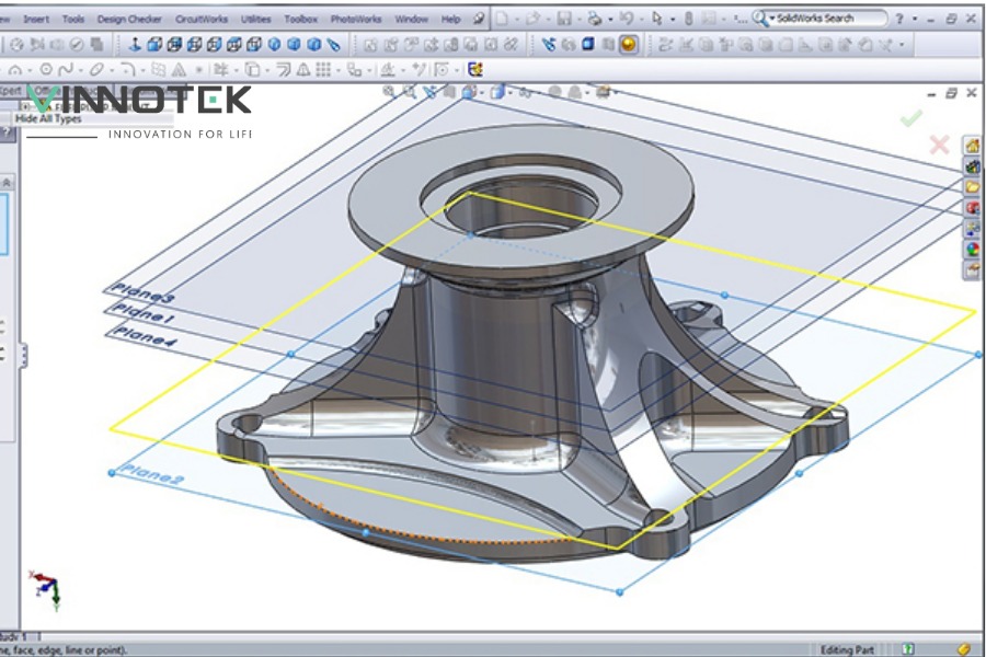 CAD 3D mang đến khả năng mô phỏng trực quan hơn CAD 2D.