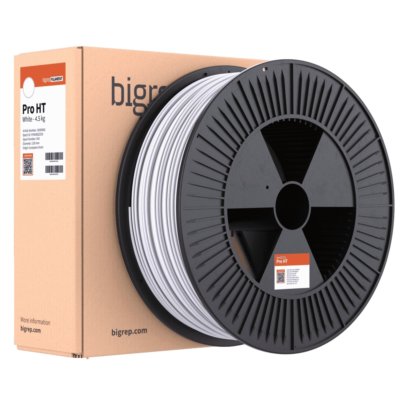 Vật liệu PRO HT mang lại độ bền cao và chất lượng bề mặt vượt trội.