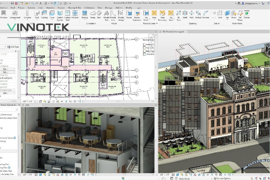 Revit và SketchUp hỗ trợ thiết kế kiến trúc trực quan, hiệu quả