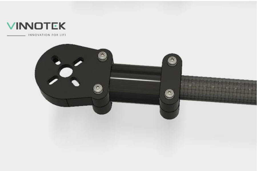 PA12 CF giúp tạo motor mount drone bền, nhẹ và chịu rung tốt