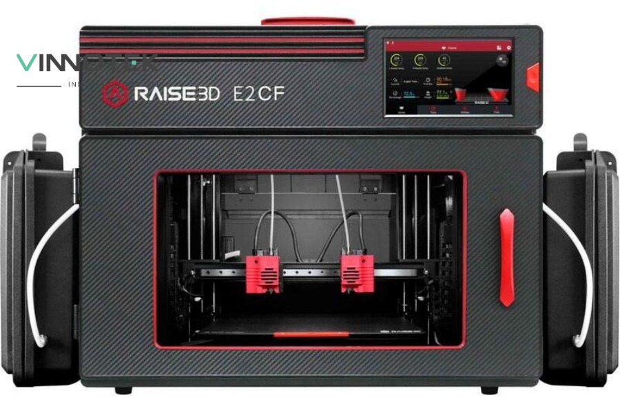 Raise3D E2CF được thiết kế để in CF Nylon ổn định và chính xác trong thời gian dài