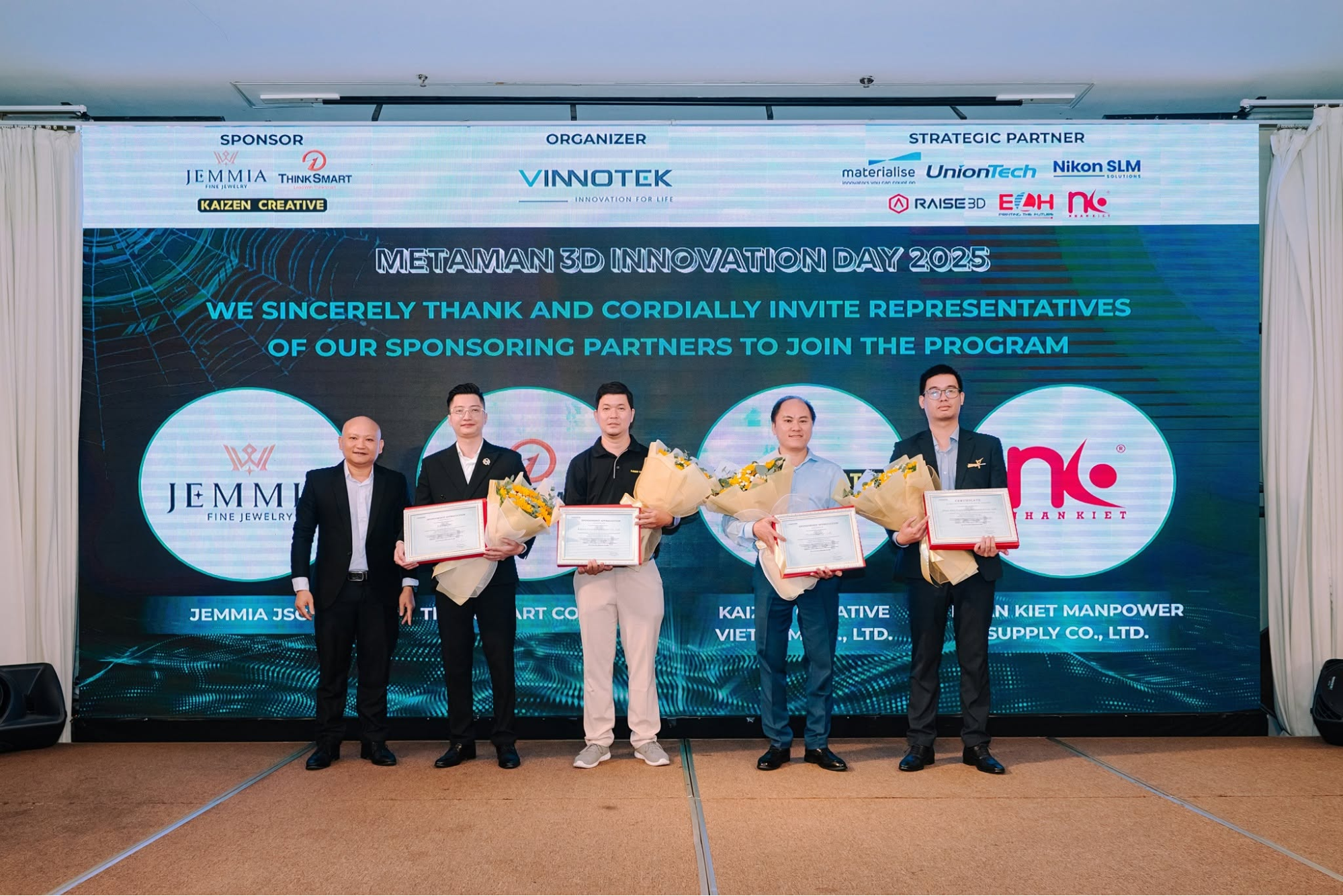 Vinnotek trân trọng cảm ơn các đối tác và nhà tài trợ đã đồng hành cùng METAMAN 2025.
